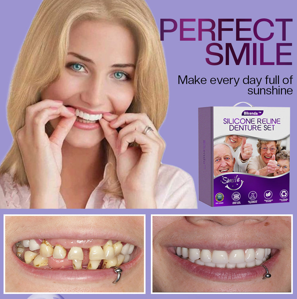 ✅Official Store | Bikenda™ Silicone Reline Denture Set 🧑🏼⚕️British Dental Association (BDA) Recommendation