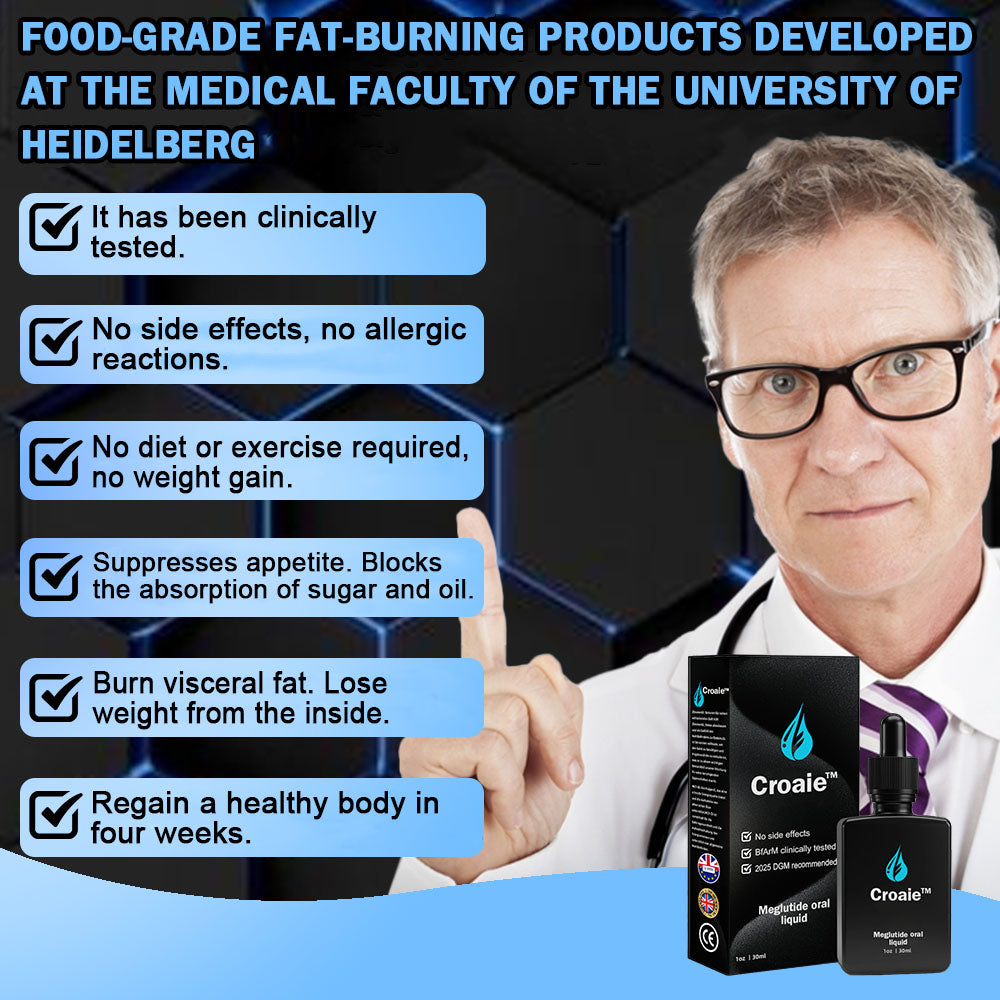 Croaie™ 𝐌𝐞𝐠𝐥𝐮𝐭𝐢𝐝𝐞 𝐎𝐫𝐚𝐥𝐞 𝐅𝐥ü𝐬𝐬𝐢𝐠𝐤𝐞𝐢𝐭 (Fettverbrennungsprodukt in Lebensmittelqualität, entwickelt von der Medizinischen Fakultät der Universität Heidelberg, sehr empfohlen von der DGM)